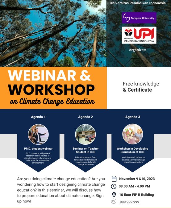 Webinar & Workshop on Climate Change Education